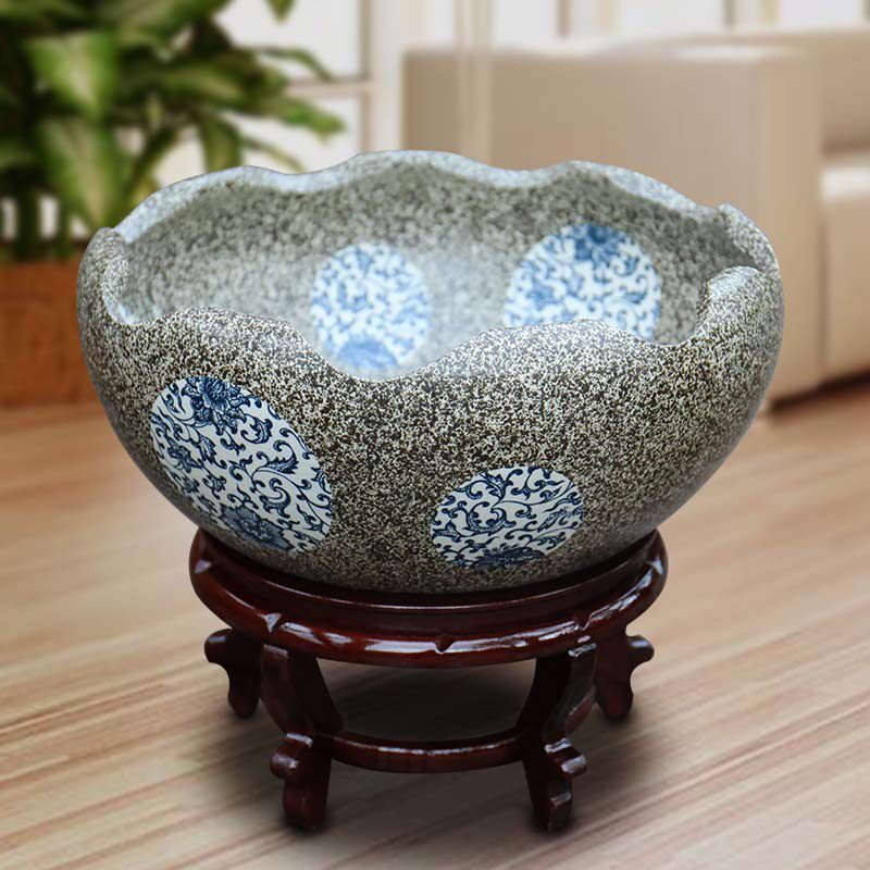 花盆大号陶瓷水缸睡碗莲盆荷花缸客厅观赏盆栽花盆阳台水仙绿萝盆在类目 鲜花速递/花卉仿真/绿植园艺, 花瓶/花器/花盆/花架（新）, 花盆中 - 来自Buy2taobao.com提供专业的淘宝代购服务