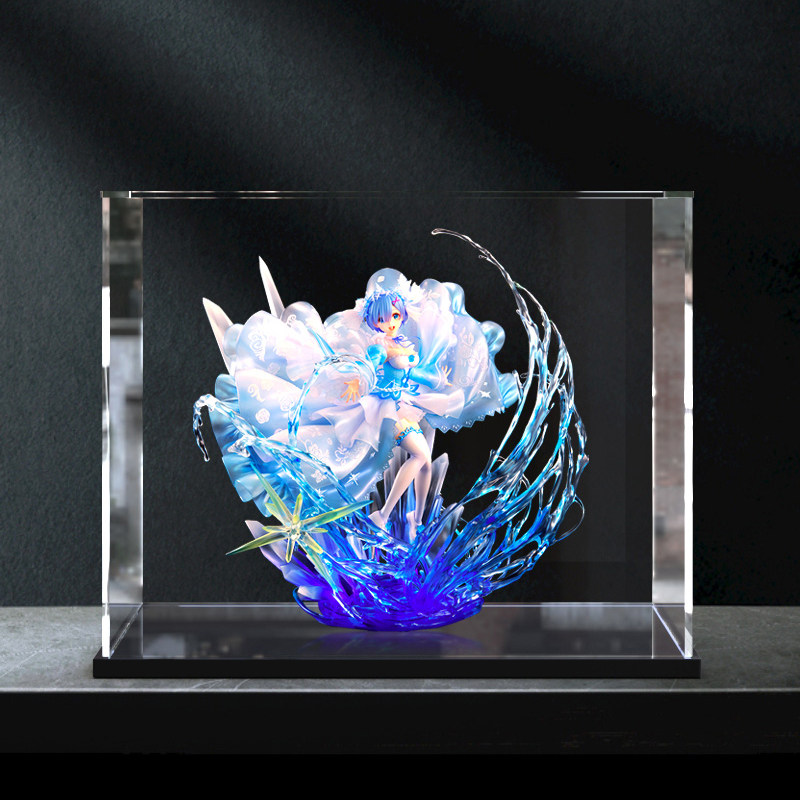 亚克力展示盒re0从零开始 蕾姆 水晶礼服ver人物专用亚克力展示盒