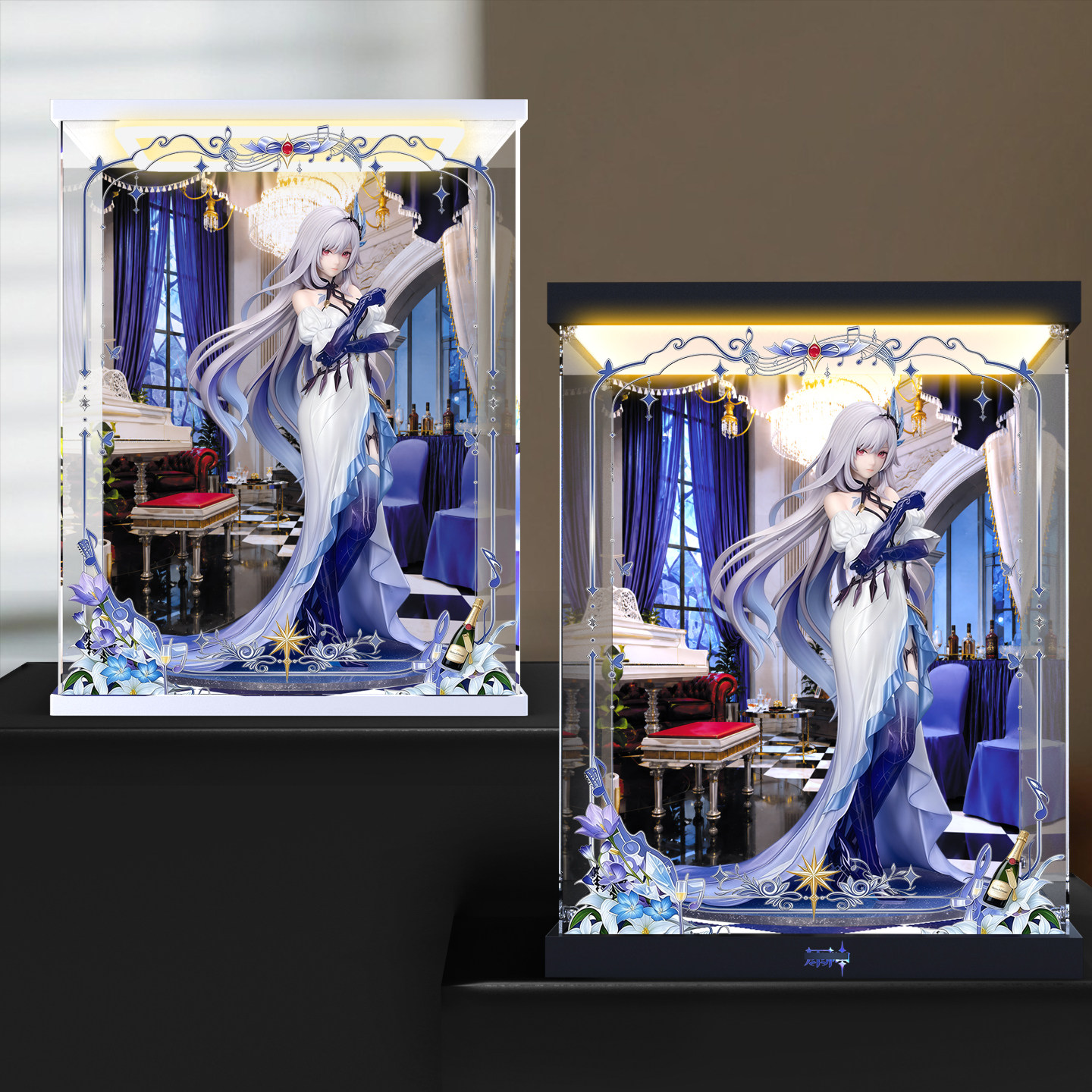 潮玩展示盒适用于 元神丝柯克·嘉年相聚Ver.1/8手办亚克力展示盒
