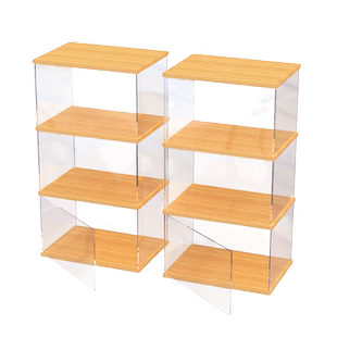 定制亚克力展示盒手办微粒积木盲盒收纳柜汽车模型礼盒高达防尘罩