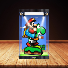 亚克力展示盒适用 乐高 马力欧系列 71438马力欧和耀西模型防尘罩