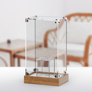 应援棒高透明亚克力收纳展示盒演唱会门票相框摆台爱丽棒防尘罩