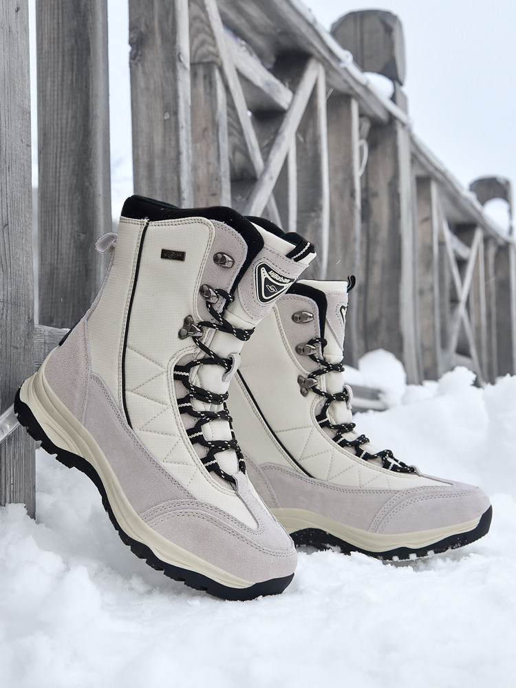 YIJIABAO SNOW BOOTS WOMENS 2024 WINTER WARM AND FLEECE OUTDOOR CASUAL AND COMFORTABLE NON-SLIP COTTON SHOES TRAVEL INTERNET CELEBRITY MODELS