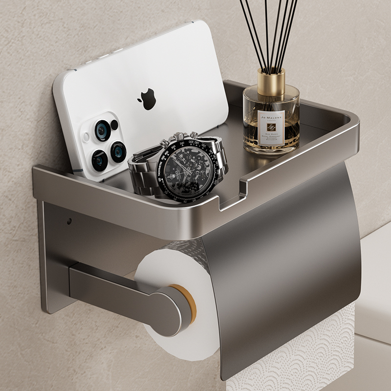 卫生间厕纸盒免打孔壁挂式