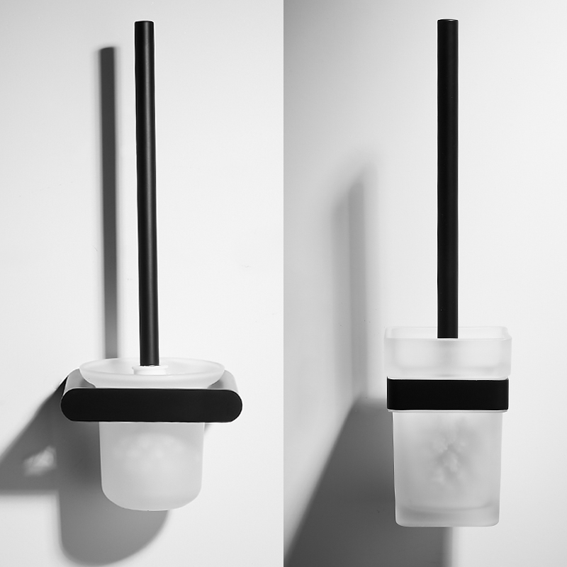 黑色304不锈钢五金北欧风马桶刷