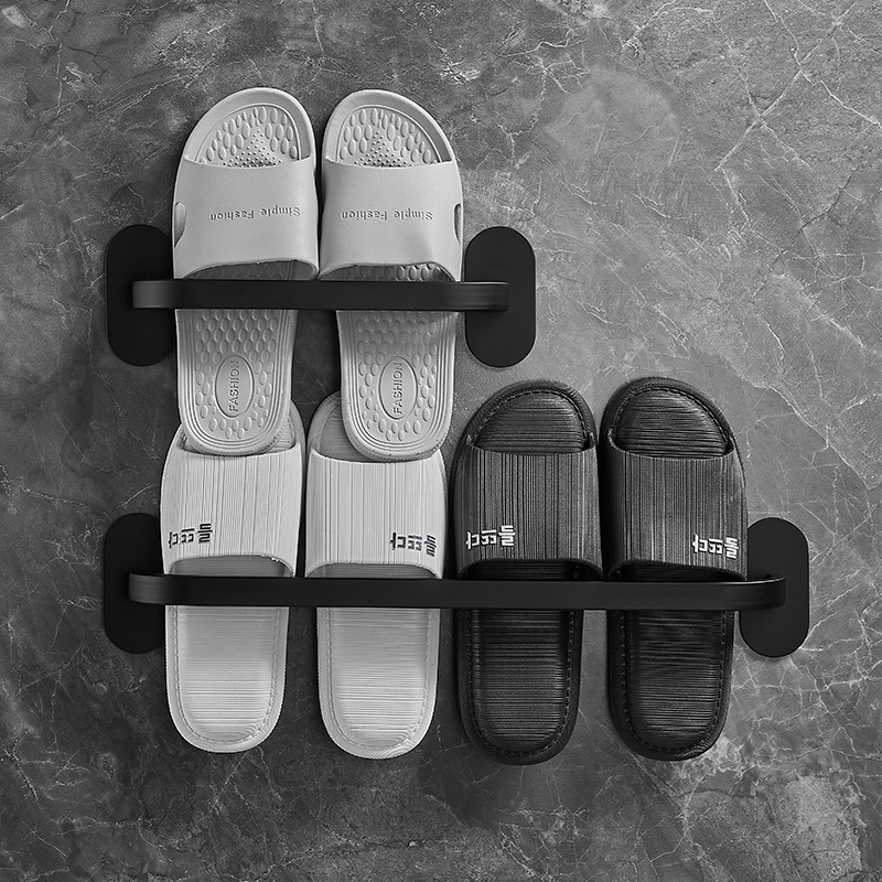 拖鞋壁挂式304不锈钢收纳置物架