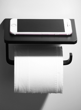 卫生间厕纸盒2025新款卫生纸置物架厕纸架黑色卷纸挂架厕所纸巾架