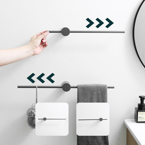 卫生间毛巾架免打孔极简轻奢