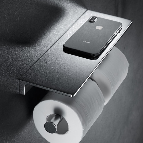 厕所全铜双卷纸架酒店卫生间加厚