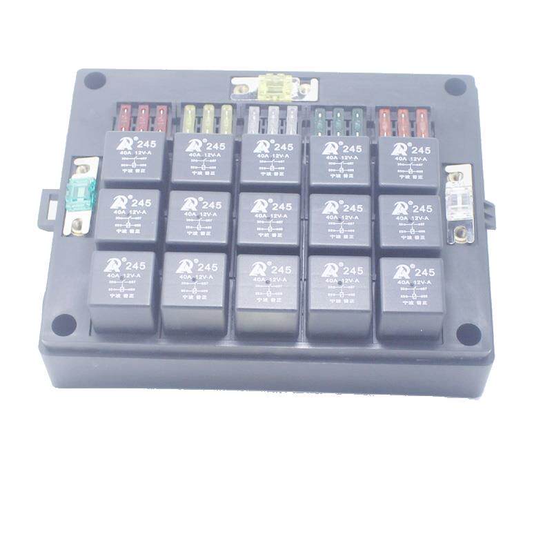 之尚房车多路汽车继电器保险丝片盒座组合总成配套12V24V控制中心