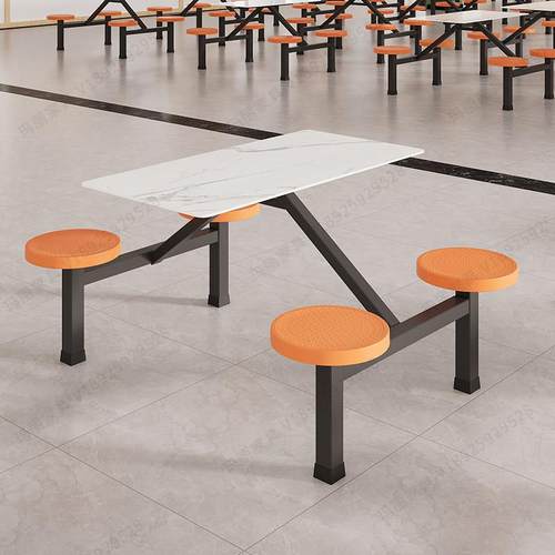 采购产品食堂桌椅，学校员工餐厅桌椅，Pp塑料桌椅，一件式桌椅，