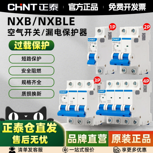 正泰NXB小型空气开关断路器2P63A