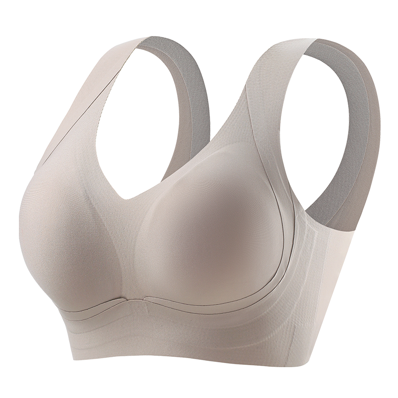 加厚小胸显大聚拢平胸专用内衣女无痕无钢圈固定杯美背运动文胸罩