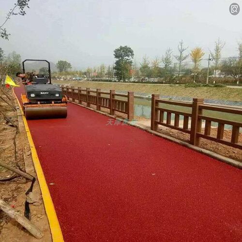 奥康彩色沥青景区道路施工