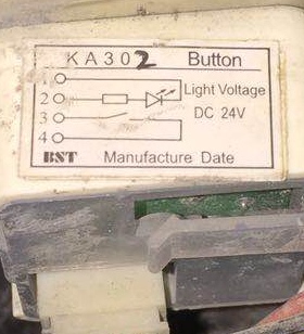 电梯按钮KA302  A4J11283 A3  A4N11286按键开关箭头字片数字楼层
