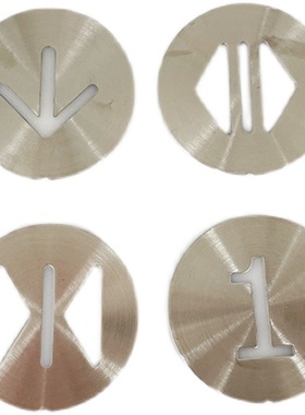 电梯配件 DA482按钮 三菱字片 直径约32mm不锈钢白色注塑凌云贴片