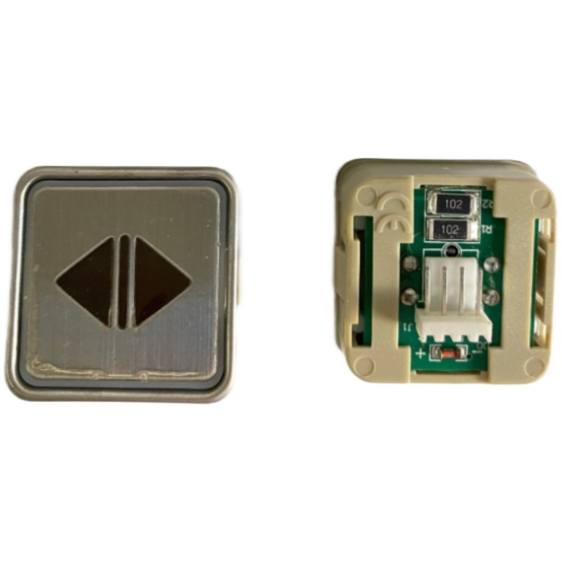 电梯按钮PB-12按钮江南嘉捷PB12/崇友/奥的斯/不锈钢面/树脂黑面