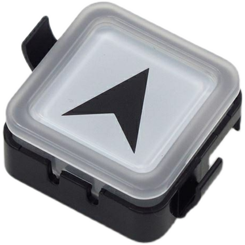 西子奥的斯电梯配件 白光 蓝光 方形塑料透明按键 BS34C外呼按钮