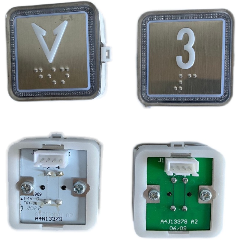 适用铃木电梯按钮BST/BA521方形盲文按键开关/A4J13378/A4N13379