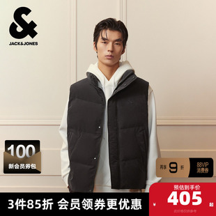杰克琼斯奥特莱斯男装士秋冬季新款时尚立领马甲背后拼色潮流背心