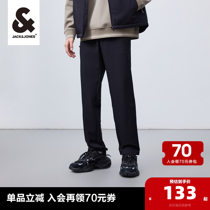 杰克琼斯outlets2025年春季新款时尚男装直筒休闲裤长裤男