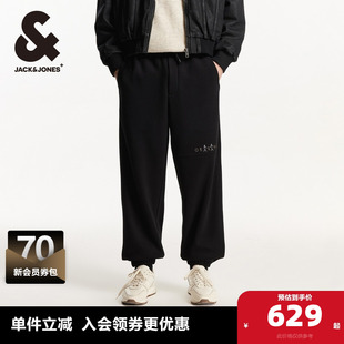 冬季 长裤 休闲裤 潮流百搭加绒松紧束脚休闲卫裤 子 时尚 杰克琼斯男装