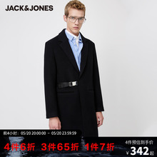 男装 80%羊毛毛呢大衣高品质外套男 JackJones杰克琼斯outlets冬季