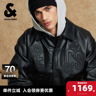 刺绣翻领宽松外套 新款 杰克琼斯奥特莱斯NBA联名男装 棉衣冬季