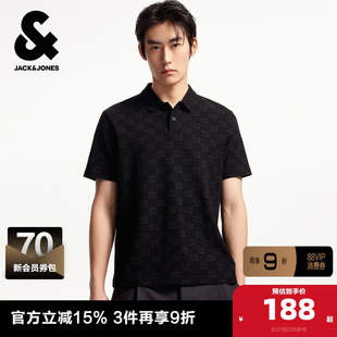 杰克琼斯男装BSQ联名夏季2025新款新款纯棉男士POLO衫男款短袖