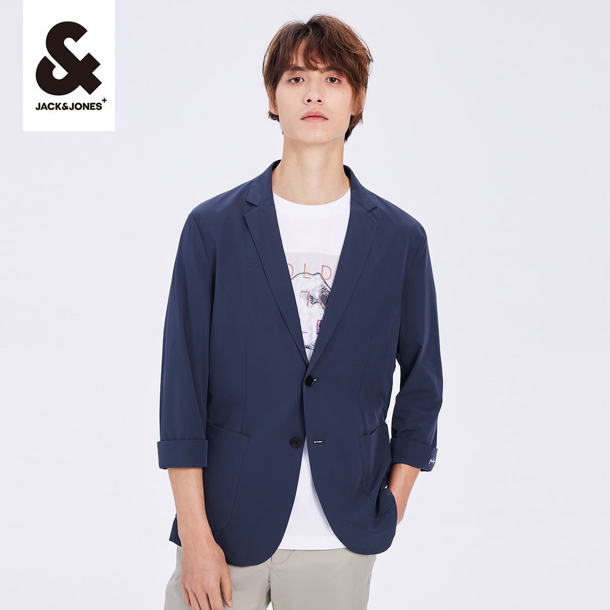 杰克琼斯时尚都市休闲西装外套