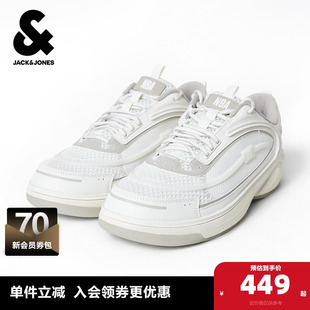 男鞋 杰克琼斯男装 NBA联名复古风格 潮流百搭配饰休闲运动鞋 时尚