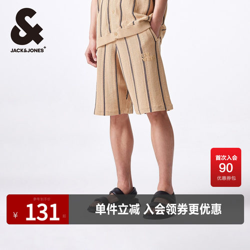 杰克琼斯短裤字母贴布休闲裤