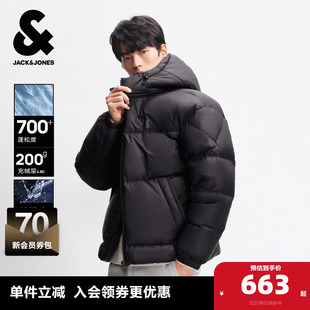 杰克琼斯15D高蓬羽绒服男冬排骨保暖外套男装 云朵泡芙防泼水