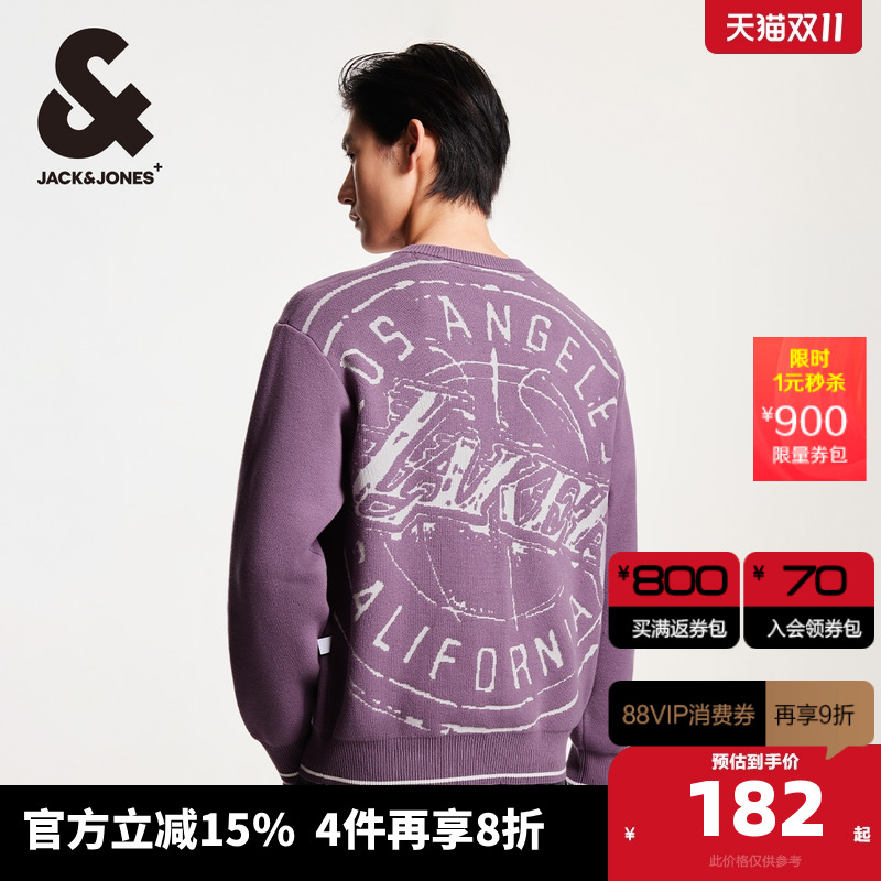 杰克琼斯圆领NBA联名毛衣