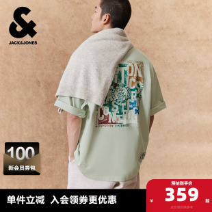 夏季 杰克琼斯男装 凯尔特人队 T恤复古印花廓形 NBA联名款