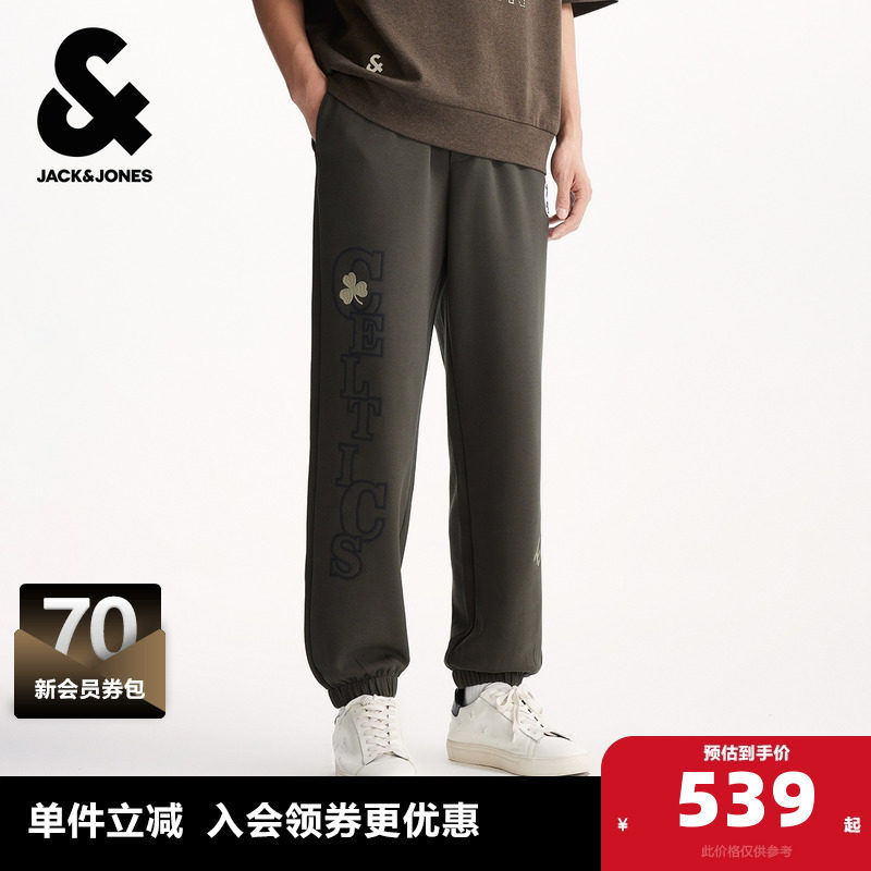 略宽松版型  NBA 联名款 logo织布 松紧裤脚