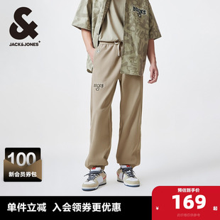 NBA雄鹿队两侧开叉宽松休闲运动束脚卫裤 子春季 裤 杰克琼斯男装