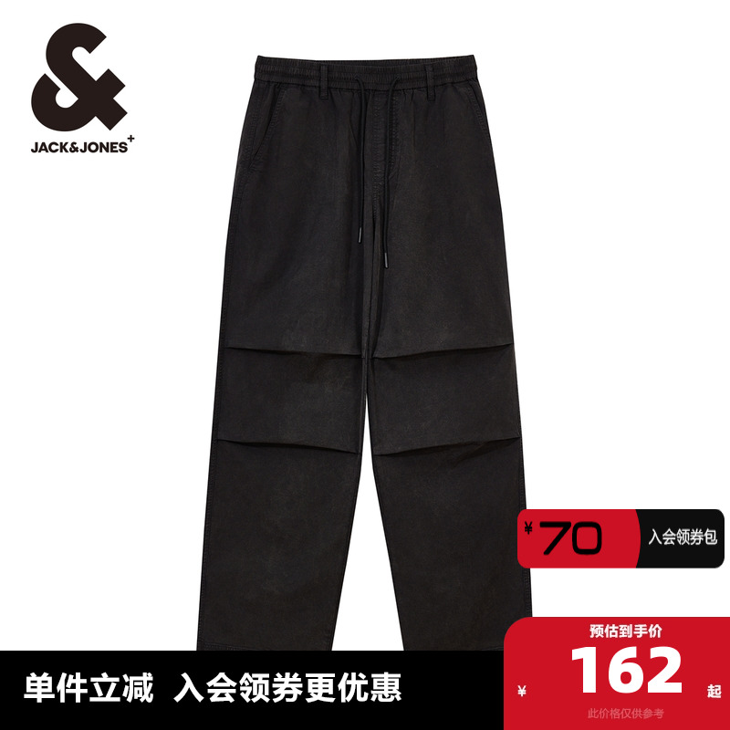 杰克琼斯抽绳长裤牛仔裤