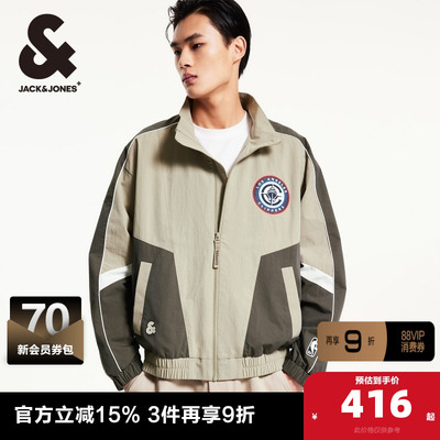 杰克琼斯拼接设计夹克外套