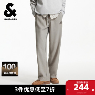 刺绣宽松直筒裤 杰克琼斯奥特莱斯BSQ联名男装 新款 春秋季 子 卫裤