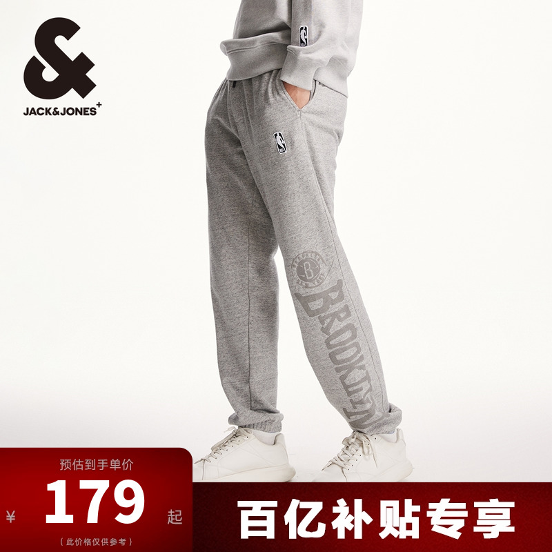 杰克琼斯长裤NBA联名休闲裤