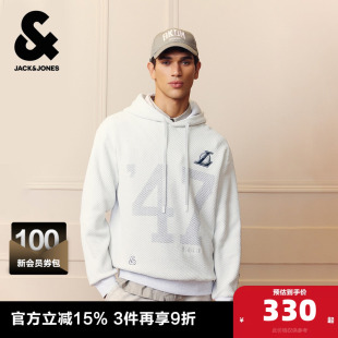 植绒宽松百搭针织衫 新款 毛衣春秋季 杰克琼斯奥特莱斯NBA联名男装