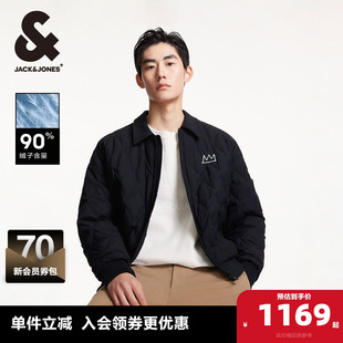 百搭外套 羽绒服宽松翻领口袋刺绣时尚 杰克琼斯BSQ联名男装 冬季
