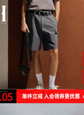 SEASON HIGH夏季NFL联名底特律雄狮队休闲裤男士短裤男裤子男装