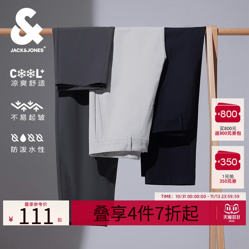 杰克琼斯直筒夏季新款休闲长裤