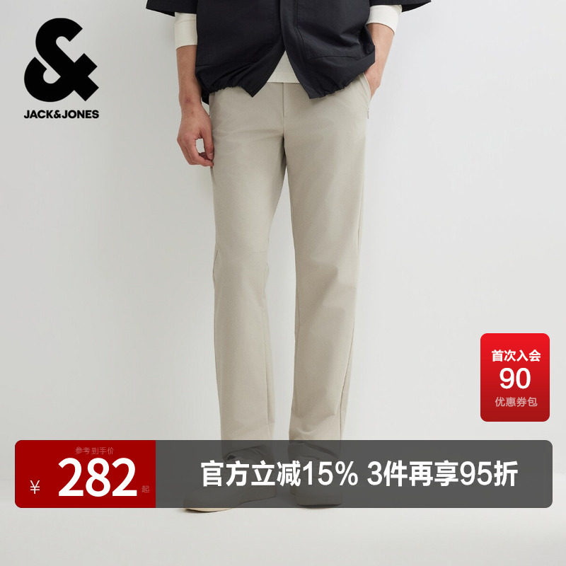 杰克琼斯男装休闲裤双色可选春秋裤子立体剪裁弹力面料常规舒适潮