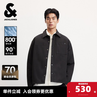 男冬短款 杰克琼斯颜值轻羽衬衫 轻薄夹克外套男装 肌理羽绒服