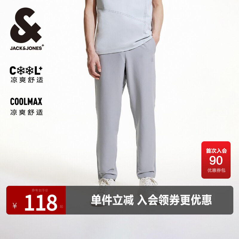 杰克琼斯休闲裤时尚春季拉链口袋