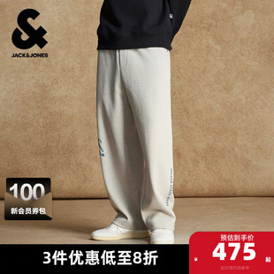 NBA联名宽松版 杰克琼斯春季 卫裤 休闲裤 型金州勇士队涂鸦潮 男装