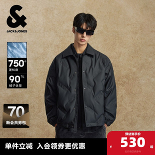 夹克外套男装 杰克琼斯颜值轻羽冬轻薄衬衫 无缝压胶轻薄羽绒服